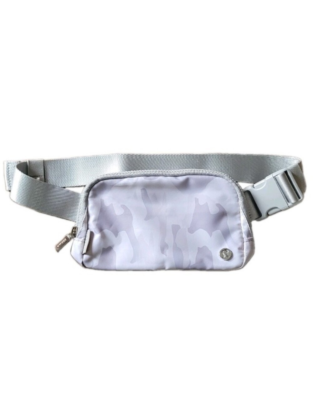 Lululemon Everywhere Belt Bag Light Grey Camo Adjustable Travel Logo Active